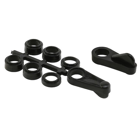 Prime-Line Universal Screen Clips, Fits Flush To 7/16 in., Plastic, Black (4 Pack) L 5923